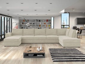 Γωνιακός καναπές Wilma large-Εκρού-Δεξιά