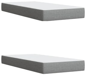 ΚΡΕΒΑΤΙ BOXSPRING ΜΕ ΣΤΡΩΜΑ ΑΝΟΙΧΤΟ ΓΚΡΙ 200X200 ΕΚ. ΥΦΑΣΜΑΤΙΝΟ 3290609