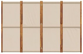 vidaXL Διαχωριστικό Δωματίου με 4 Πάνελ Taupe 280 x 180 εκ.