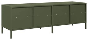 vidaXL Έπιπλο Τηλεόρασης Λαδί 135x39x43,5 εκ. Ατσάλι Ψυχρής Έλασης