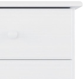 vidaXL Κομοδίνο ALTA Λευκό 41 x 35 x 55,5 εκ. από Μασίφ Ξύλο Πεύκου