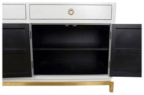 Σκευοθήκη DKD Home Decor Kamakura Λευκό Χρυσό Μέταλλο Λεύκες 150 x 50 x 80 cm (150 x 50 x 80 cm)
