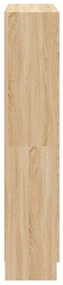 vidaXL Βιβλιοθήκη Χρώμα Sonoma Δρυς 82,5 x 30,5 x 150 εκ. Επεξ. Ξύλο
