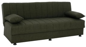 ΚΑΝΑΠΕΣ ΚΡΕΒΑΤΙ ANDRI ΤΡΙΘΕΣΙΟΣ DARK OLIVE  180x72x77 εκ.