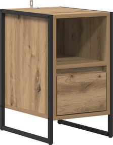 vidaXL Κομοδίνο Artisan Δρυς 39,5 x 30 x 50 εκ Επεξεργασμένο Ξύλο