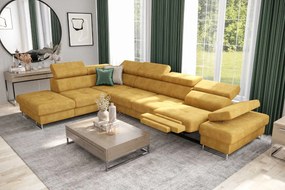 Γωνιακός καναπές Gelito Relax-Kitrino-Αριστερή