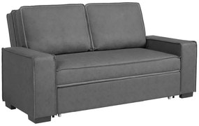 WOODWELL ALISON Καναπές - Κρεβάτι Σαλονιού - Καθιστικού, Pu-Nabuk Γκρι 176x102x91 Κρεβάτι:137x190x45 Ε996,4