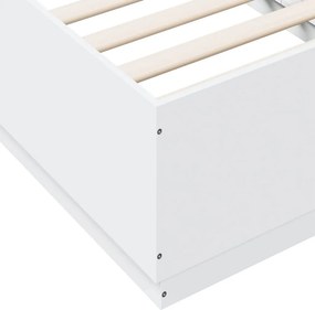 vidaXL Πλαίσιο Κρεβατιού Λευκό 90 x 190 εκ. από Επεξεργασμένο Ξύλο