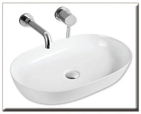GL NEW STYLE OVAL-2 610*410*135  ΝΙΠΤΗΡΑΣ ΛΕΥΚΟΣ 83-8476