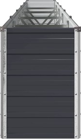 vidaXL Υψωμένο Κρεβάτι Κήπου Ανθρακί 400 x 40 x 55 εκ.