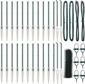 vidaXL Στύλος Περιφράξεων Πράσινο 50 x 0,5 m (36 mm πλέγμα)