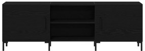 vidaXL Ντουλάπι τηλεόρασης Μαύρη Δρυς 150x30x50 εκ Επεξεργασμένου ξύλου