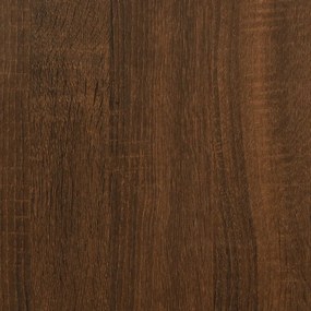 vidaXL Βιβλιοθήκη/Διαχωρ. Χώρου Καφέ Δρυς 80x24x96 εκ. Επεξεργ. Ξύλο