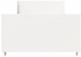 vidaXL Σκελετός Κρεβ. Χωρίς Στρώμα Λευκό 75x190 εκ Μασίφ Πεύκο