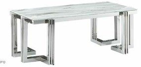 Τραπεζαρία DKD Home Decor Κρυστάλλινο Χάλυβας (180 x 90 x 76 cm)