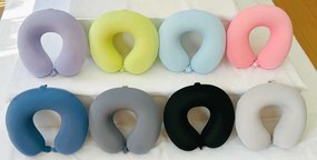 Μαξιλάρι αυχένα ταξιδίου - Memory Foam - 571223 - Pink