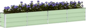 vidaXL Γλάστρα Πράσινο 320 x 40 x 45 cm Ατσάλι