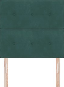 vidaXL Κεφαλάρι Σκούρο Πράσινο 100 cm Βελούδο