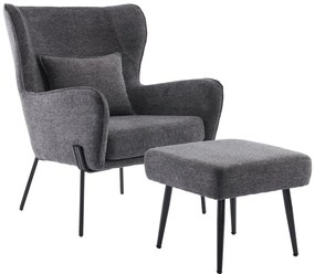 CHILLOUT ΠΟΛΥΘΡΟΝΑ ΓΚΡΙ ΣΚΟΥΡΟ 84x74x97.5 - 01-3540