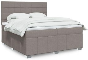 ΚΡΕΒΑΤΙ BOXSPRING ΜΕ ΣΤΡΩΜΑ TAUPE 200X200 ΕΚ. ΥΦΑΣΜΑΤΙΝΟ 3294079