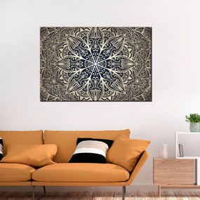 Πίνακας - Oriental Flowers (1 Part) Narrow Brown 120x80