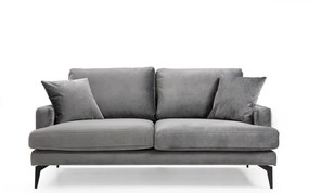 Διθέσιος Καναπές Γκρι PAPIRA 175x90x88