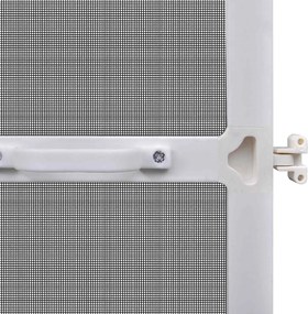 vidaXL Ανοιγόμενη Οθόνη Εντόμων Λευκό και Μαύρο 120 x 240 cm