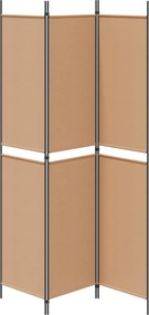 vidaXL 3-Panel Room Divider Μπεζ 150 x 220 cm Ύφασμα
