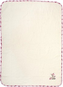 Κουβέρτα Πικέ Αγκαλιάς (80x110) Dimcol Deer 198 Ecru-Pink