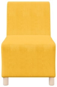 vidaXL Καθίσμα Σαλονιού 2 pcs Ανοιχτό κίτρινο 55 x 74 x 82 εκ. Βελούδο