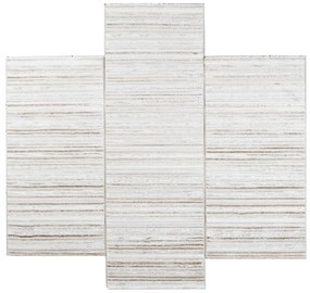 Χαλιά Κρεβατοκάμαρας (Σετ 3τμχ) Polcarpet Monaco Moma NP 461 Cream