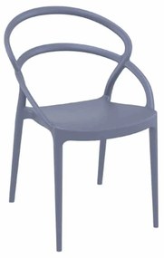 Καρέκλα Pia Dark Grey 20-0135 54Χ56Χ82cm Siesta