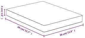 vidaXL Σανίδα Κοπής 30x40x4 εκ. από Μπαμπού