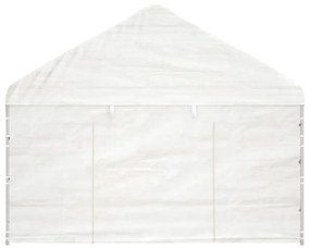 vidaXL Κιόσκι με Τέντα Λευκό 11,15 x 4,08 x 3,22 μ. από Πολυαιθυλένιο