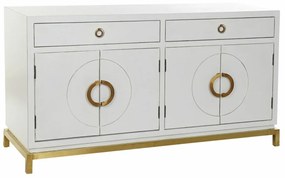 Σκευοθήκη DKD Home Decor Kamakura Λευκό Χρυσό Μέταλλο Λεύκες 150 x 50 x 80 cm (150 x 50 x 80 cm)