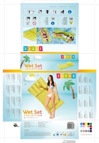 Φουσκωτό Στρώμα Intex 89 x 173 cm Διαφανές