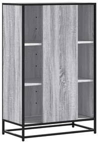 vidaXL Highboard Grey Sonoma Κατασκευασμένο ξύλο και μέταλλο