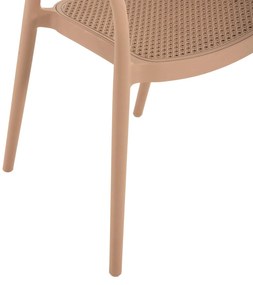 Καρέκλα - Πολυθρόνα CLEO C5935.03 Καπουτσίνο Πολυπροπυλενίου 57x53x81Υ εκ. 57x53x81 εκ.