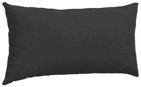 vidaXL Μαξιλάρι Καναπέ 2 pcs Μαύρο 80 x 40 cm ύφασμα