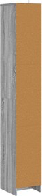vidaXL Ντουλάπι Μπάνιου Γκρι Sonoma 30 x 33 x 190 εκ.