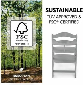 Καρεκλακι φαγητου μωρου Hauck Γκρι