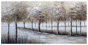 Πίνακας Καμβάς Δάσος 16-23532 140x70cm Multi Marhome Οριζόντιοι Canvas