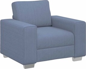 vidaXL Πολυθρόνα-Καναπέ Μπλε από Ύφασμα Κοτλέ 100x77x82 εκ.