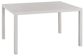 ΤΡΑΠΕΖΙ ΑΛΟΥΜΙΝΙΟΥ SAHIRA ΣΕ ΛΕΥΚΗ ΑΠΟΧΡΩΣΗ 140Χ80X75,5Υεκ. HM5571.01