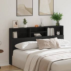 vidaXL Κεφαλάρι Μαύρης Βελανιδιάς 180 x 19 x 103,5 εκ