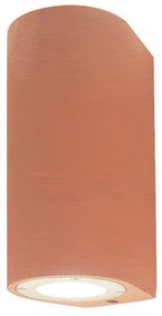 Φωτιστικό Τοίχου Στρογγυλό Up-Down MK0522RTC 2xGU10 IP65 Terracotta Aca