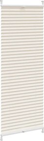 vidaXL Πλισέ ρόλερ σκίασης 50x150cm Κρεμ