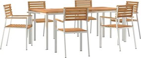 vidaXL Σέτ φαγητού για κήπο 7 pcs