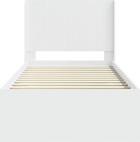 vidaXL Καλάθι με αποθήκη και κεφαλάρι Λευκό 90 x 200 cm