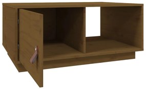 vidaXL Τραπεζάκι Σαλονιού Καφέ μελί80x50x35,5εκ. από Μασίφ Ξύλο Πεύκου